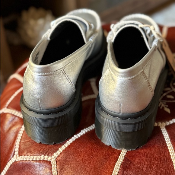 Dr. Martens Silver Platform Loafers silver loafers NEW COMFY SHOES - Picture 3 of 8